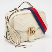 Pre-owned Leather gucci-bags Gucci Vintage , White , Dames