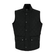 Polyester Gilet Jacket Barbour , Black , Heren