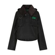 Katoenen Anorak Smock Jas Barbour , Green , Dames