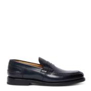 Blauwe Leren College Loafer Flex Goodyear Fabi , Blue , Heren