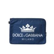 Pre-owned Fabric clutches Dolce & Gabbana Pre-owned , Blue , Dames