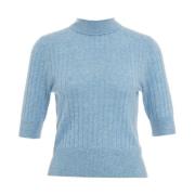 Blauwe Gebreide Kleding Aw24 voor Vrouwen No Name , Blue , Dames