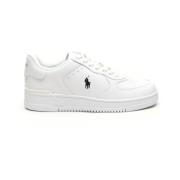 Witte Sneakers Lage Top Kant Polo Ralph Lauren , White , Heren