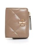 Chique Bi-fold Portemonnee in Taupe Tory Burch , Beige , Dames