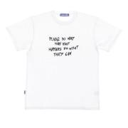 Witte Heren Tee met Logo Print Usual , White , Heren