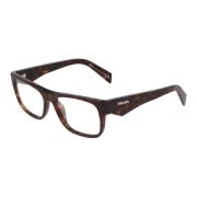 Moderne Onregelmatige Bril Prada , Brown , Unisex