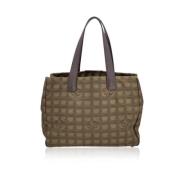 Pre-owned Nylon totes Chanel Vintage , Green , Dames