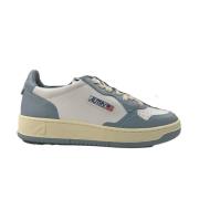 Low-Top leren sneakers Autry , Blue , Heren