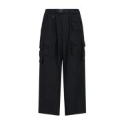 Synthetische Twill Cargo Broek Y-3 , Black , Heren