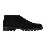 Zwarte leren jas Aw24 Santoni , Black , Heren