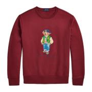 Varsity Bear Sweatshirt Red Carpet Polo Ralph Lauren , Red , Heren