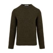 Groene Sweater Y25107 Model voor Mannen Filippo De Laurentiis , Green ...