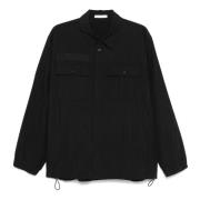 Zwarte Uniform Shirt Licht Helmut Lang , Black , Heren