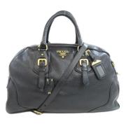 Pre-owned Leather prada-bags Prada Vintage , Black , Dames