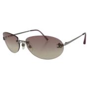 Pre-owned Glass sunglasses Chanel Vintage , Purple , Dames