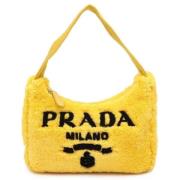 Pre-owned Leather prada-bags Prada Vintage , Yellow , Dames