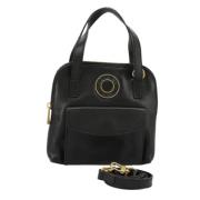 Pre-owned Leather handbags Celine Vintage , Black , Dames