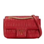 Pre-owned Leather prada-bags Prada Vintage , Red , Dames