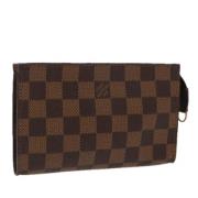 Pre-owned Canvas pouches Louis Vuitton Vintage , Brown , Dames