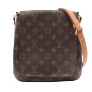 Pre-owned Canvas louis-vuitton-bags Louis Vuitton Vintage , Brown , Da...