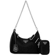 Pre-owned Nylon prada-bags Prada Vintage , Black , Dames