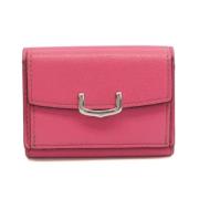 Pre-owned Leather wallets Cartier Vintage , Pink , Dames