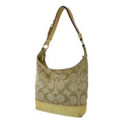 Pre-owned Canvas shoulder-bags Coach Pre-owned , Beige , Dames