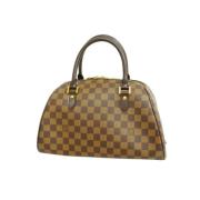 Pre-owned Canvas handbags Louis Vuitton Vintage , Brown , Dames