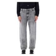 Grijze Gewassen Regular Jeans Aw24 mfpen , Gray , Heren