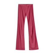 Katoenen Wide Leg Jogger Broek Balenciaga , Pink , Dames