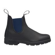 Antiekbruine leren Chelsea-laarzen Blundstone , Black , Heren