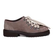 Bruin Leren Veterschoenen Espresso Doucal's , Brown , Heren