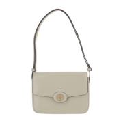 Glanzende leren schoudertas Tory Burch , White , Dames