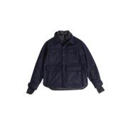 Navy Blue Antuco Jas Moncler , Blue , Heren