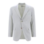 Groene Wollen Blazer Aw23 Stijlvol Lanvin , Gray , Heren