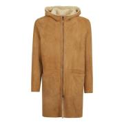 Bruine Leren Jas Aw24 Salvatore Santoro , Brown , Heren