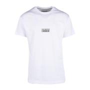 Bordeaux T-Shirt voor Heren Bikkembergs , White , Heren