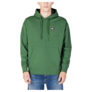 Hoodie met Badge Tommy Jeans , Green , Heren