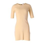 Pre-owned Polyester dresses Chloé Pre-owned , Beige , Dames