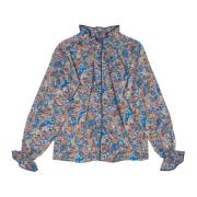 Adine Shirt in Liberty Katoen Apof , Multicolor , Dames