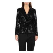 Alicya Sequins Blazer Tagliatore , Black , Dames