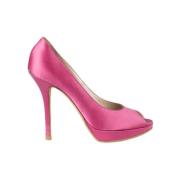 Pre-owned Satin heels Dior Vintage , Pink , Dames