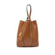 Bruine Ring Sluiting Ketting-link Tas Chloé , Brown , Dames