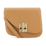 Beige Leren Crossbody Tas Salvatore Ferragamo , Beige , Dames