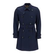 Heritage Kensington Trench Coat Burberry , Blue , Heren