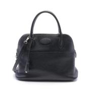 Pre-owned Leather handbags Hermès Vintage , Black , Dames