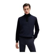 Donkerblauwe Trui Hugo Boss , Blue , Heren