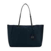 Stijlvolle Navy Blue Nylon Shopping Tas Michael Kors , Blue , Dames