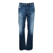 Katoen Elastaan Jeans Diesel , Blue , Heren