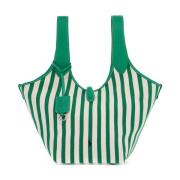 Gestreepte Play Tote Tas Polo Ralph Lauren , Green , Dames